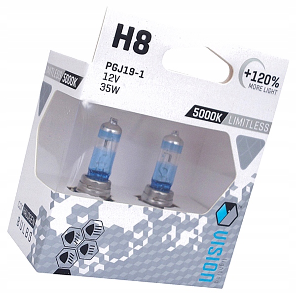 Żarówki D4T10 Vision Arctic White H8 12V 35W +120%