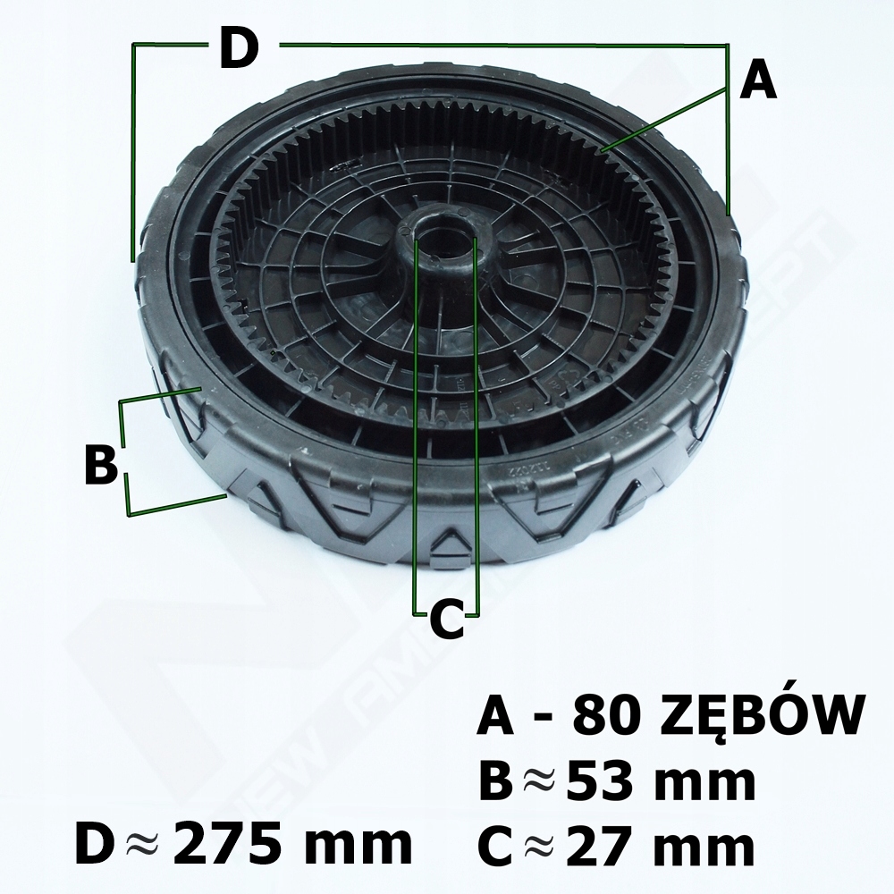 Koło Tylne Napędowe 11" LS56-196-JR, LS1135-56196-JR Nac