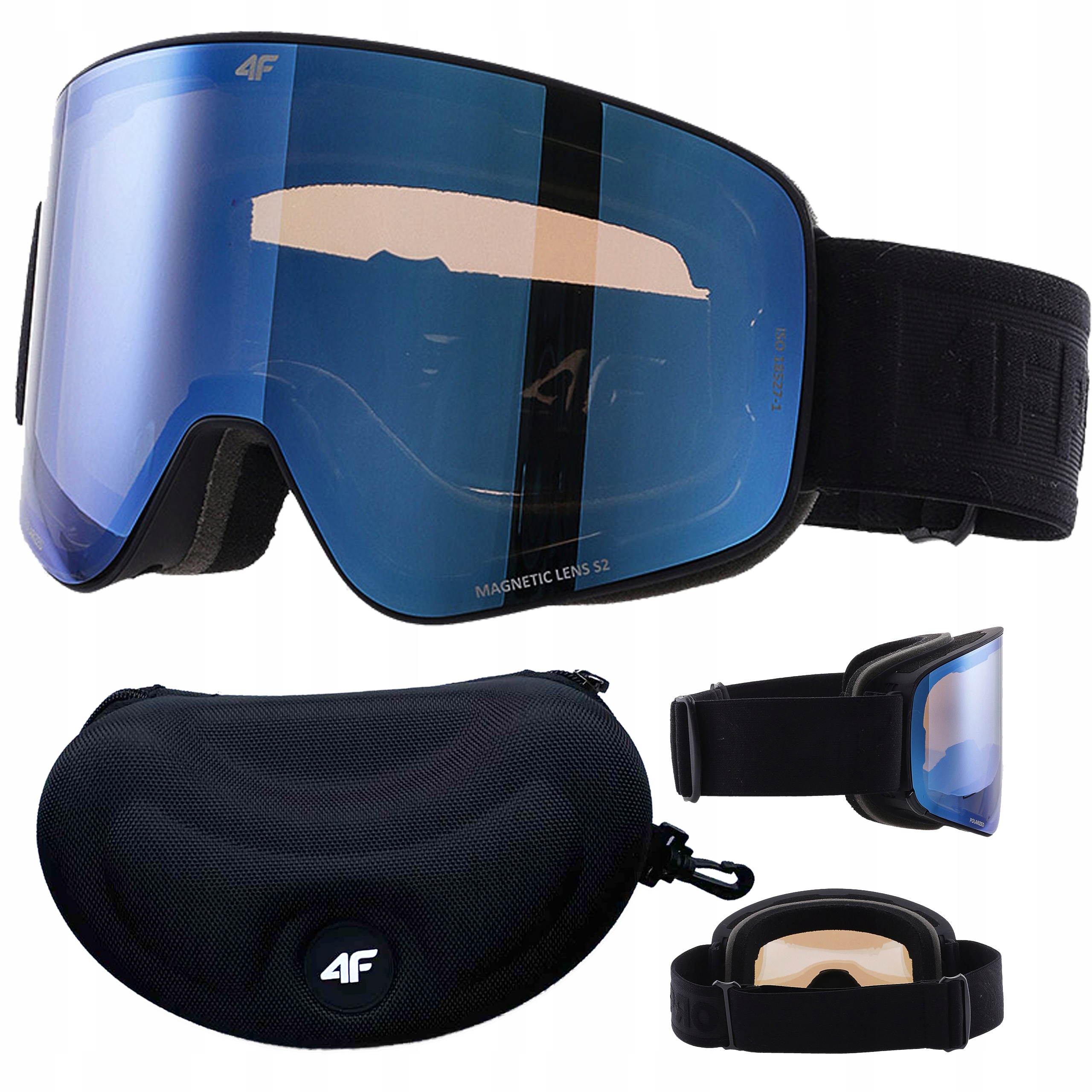 Gogle Narciarskie 4F Pro Snowboard Z Powłoką Lustrzaną Polaryzacja+futerał