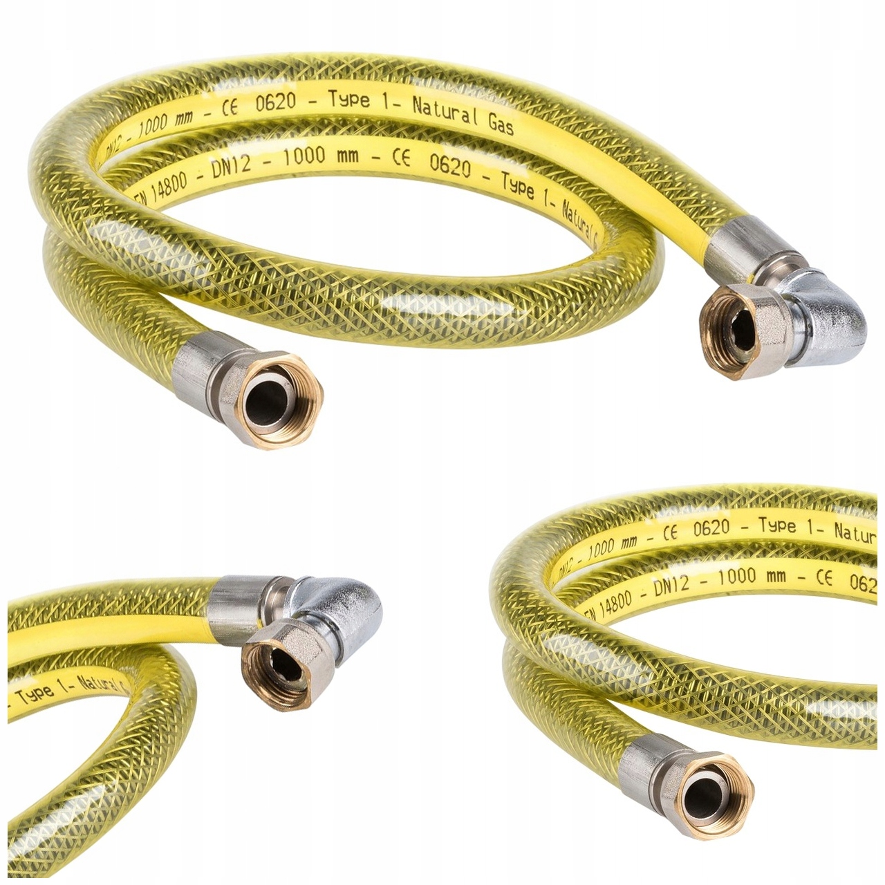 Flexibilní Plynová Hadice 1/2 Palce W-koleno 200 CM