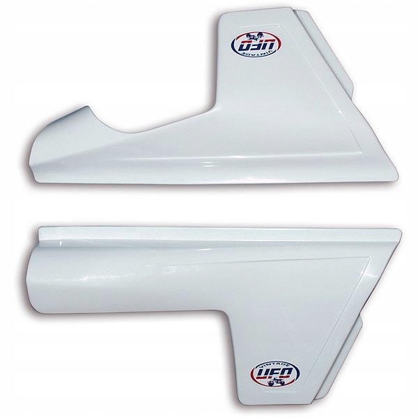 Ufo Zadné Boky Ktm 125/250/350/390/420/495 '81-'82 Farba Biela ()
