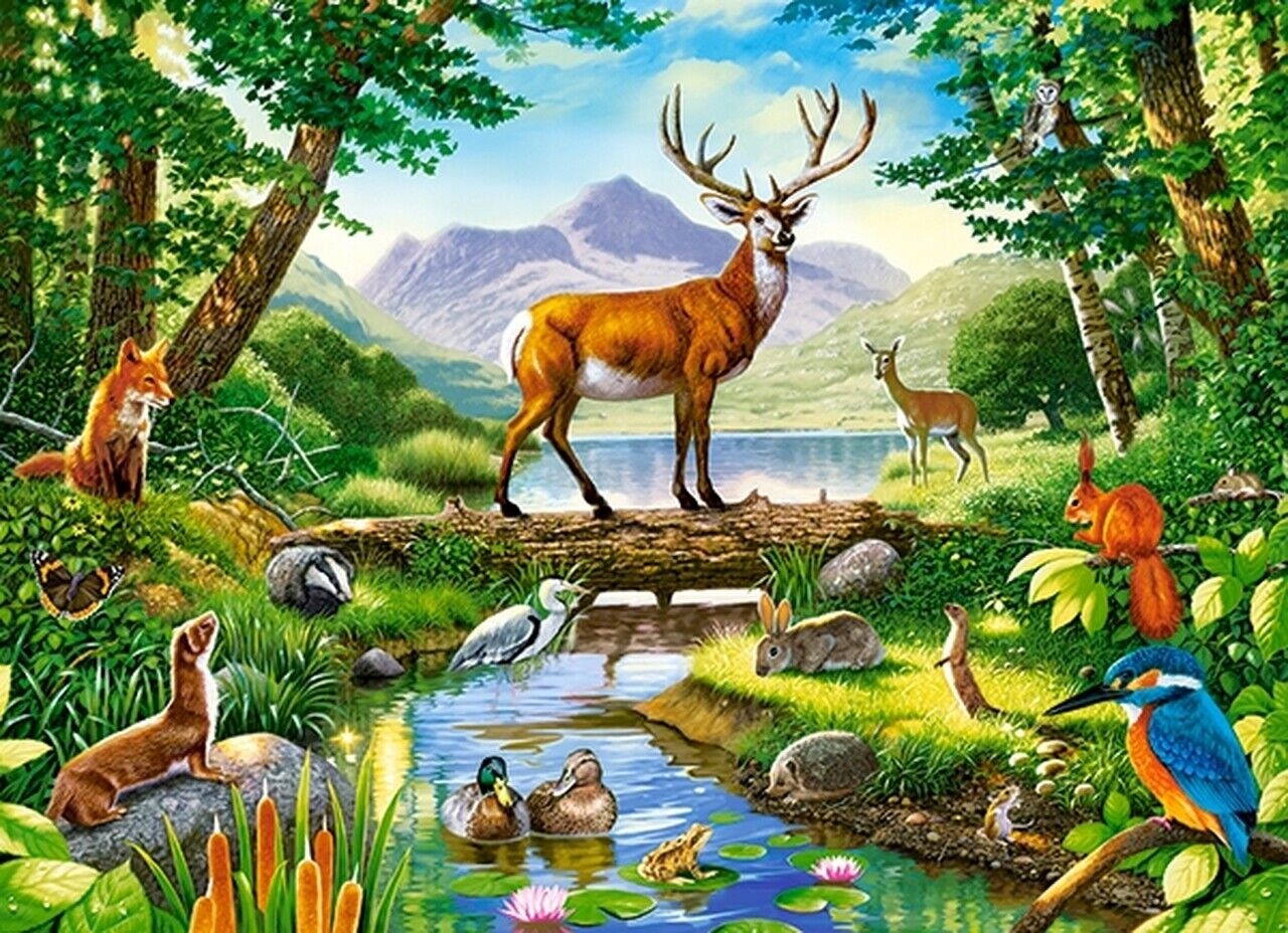 

Puzzle 300 elementów Leśna harmonia