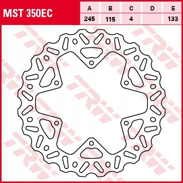 Trw Lucas Brzdový Kotúč Zadný Yamaha Yz Wrf 125 250 426 450 02-17