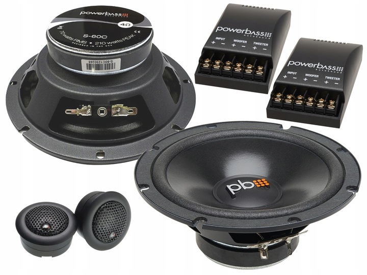 Powerbass S-60C Reproduktory do auta Systém 16,5 cm 165 mm
