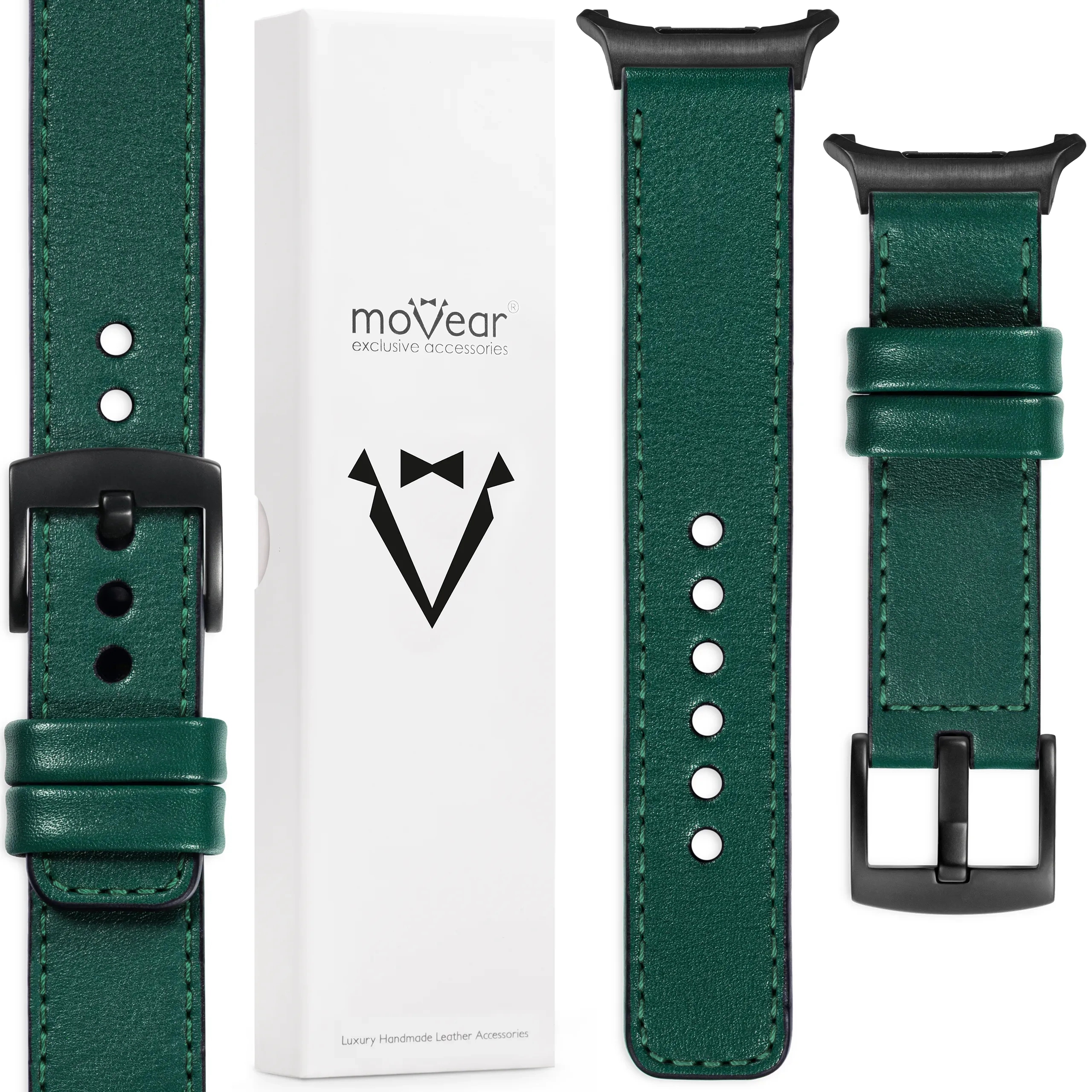 Kožený řemínek pro Samsung Galaxy Watch Ultra, elegantní, Polský Movear