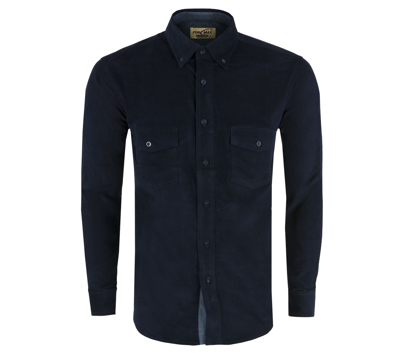 SZTRUKSOWA GRANATOWA KOSZULA MĘSKA ROZ.L 41/42 SF1