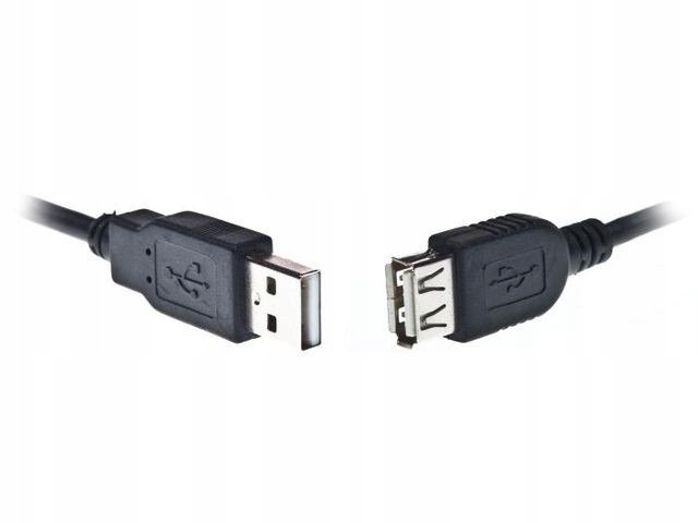Gembird Przedluzacz Usb 2.0 typu Am-af 1.8m czarny