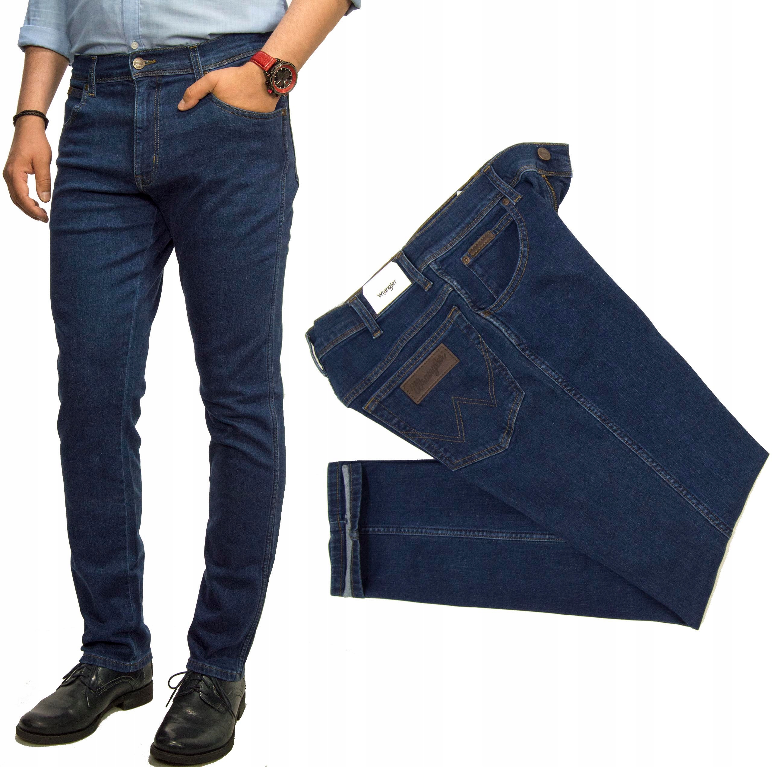 

Wrangler Texas Slim Corvette spodnie jeans W42 L34