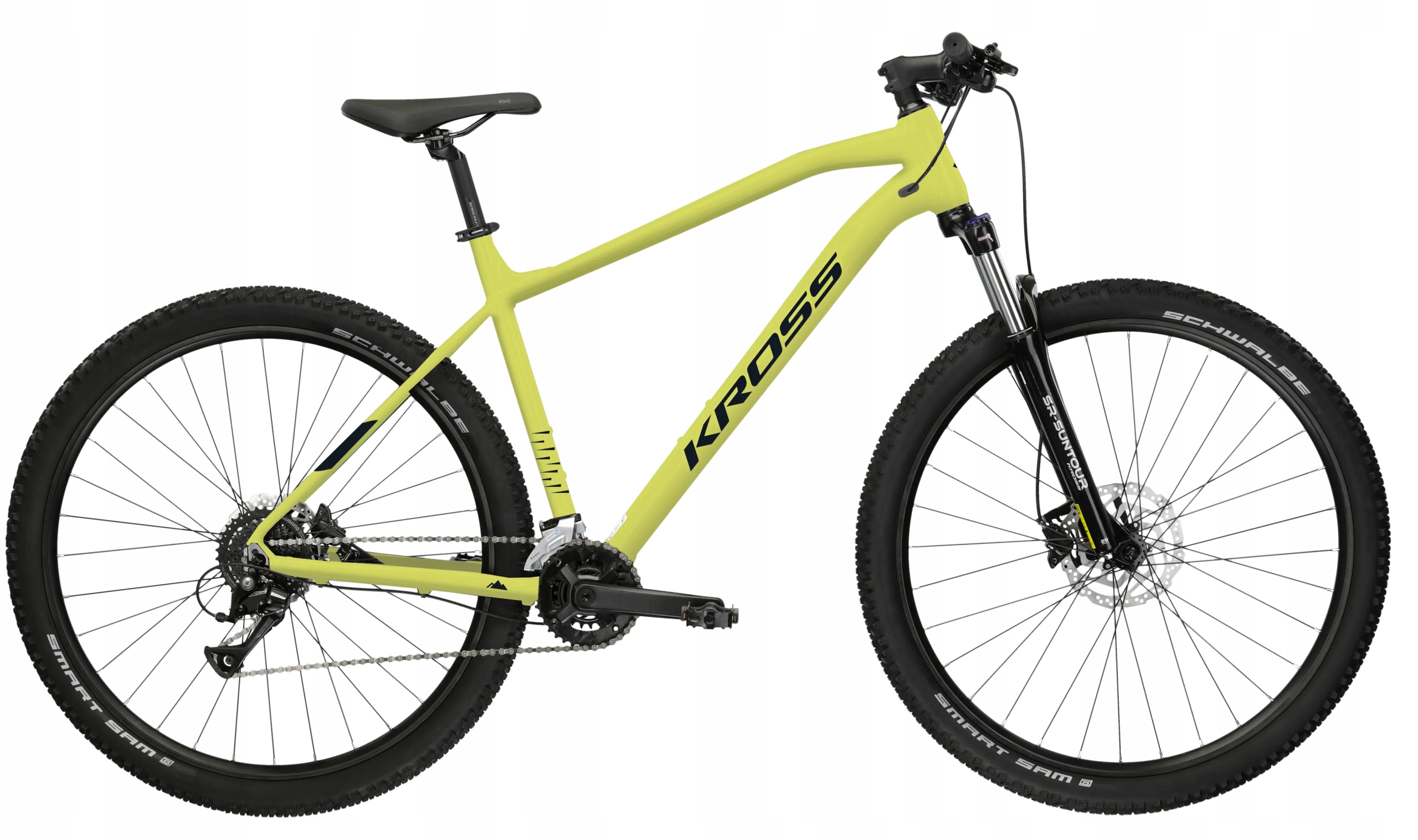 Rower Górski Kross Level 1.0 29 L(19'') limonkowy/czarny mat