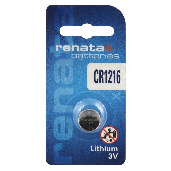

1x CR1216 Cr 1216 Bateria Litowa Renata 3V Jakość