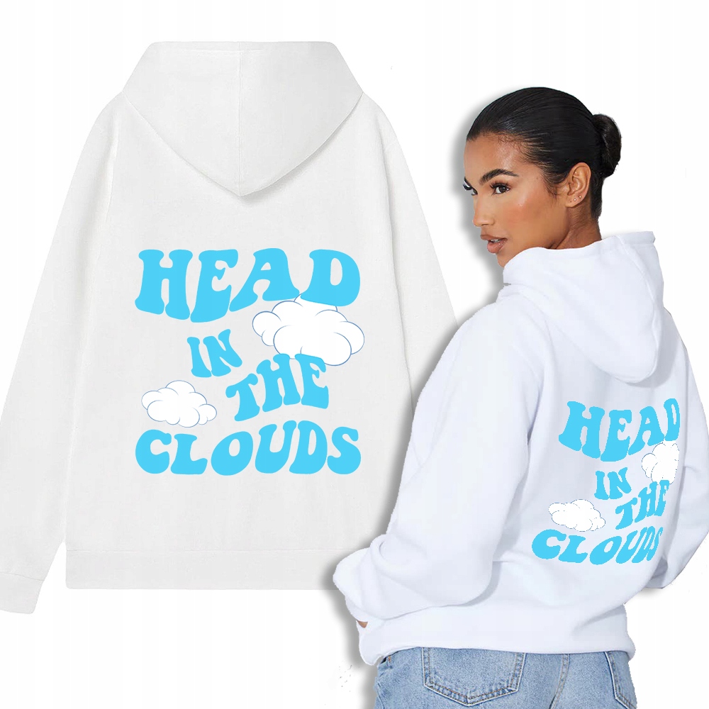 Mikina Bílá Kapuce Haead In The Clouds Wz M