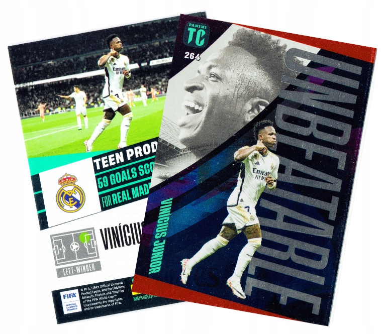 Panini Top Class 2024 Karta Unbeatable Red Czerwona 264 Vini Vinicius Jr
