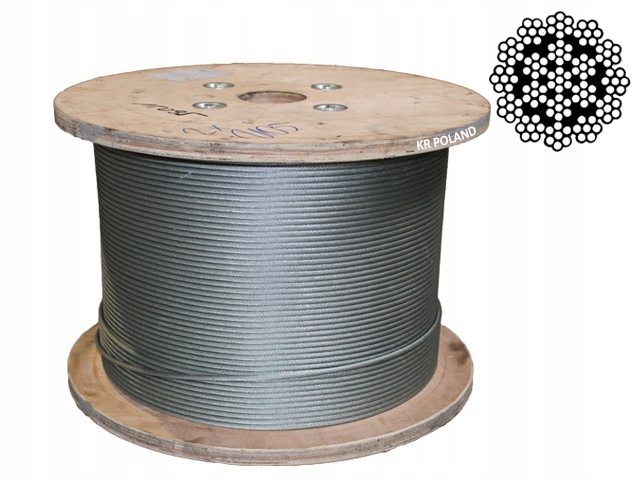 Ocelové lano neodšroubovatelné 19x7 5 mm x 140 m 1.64 t