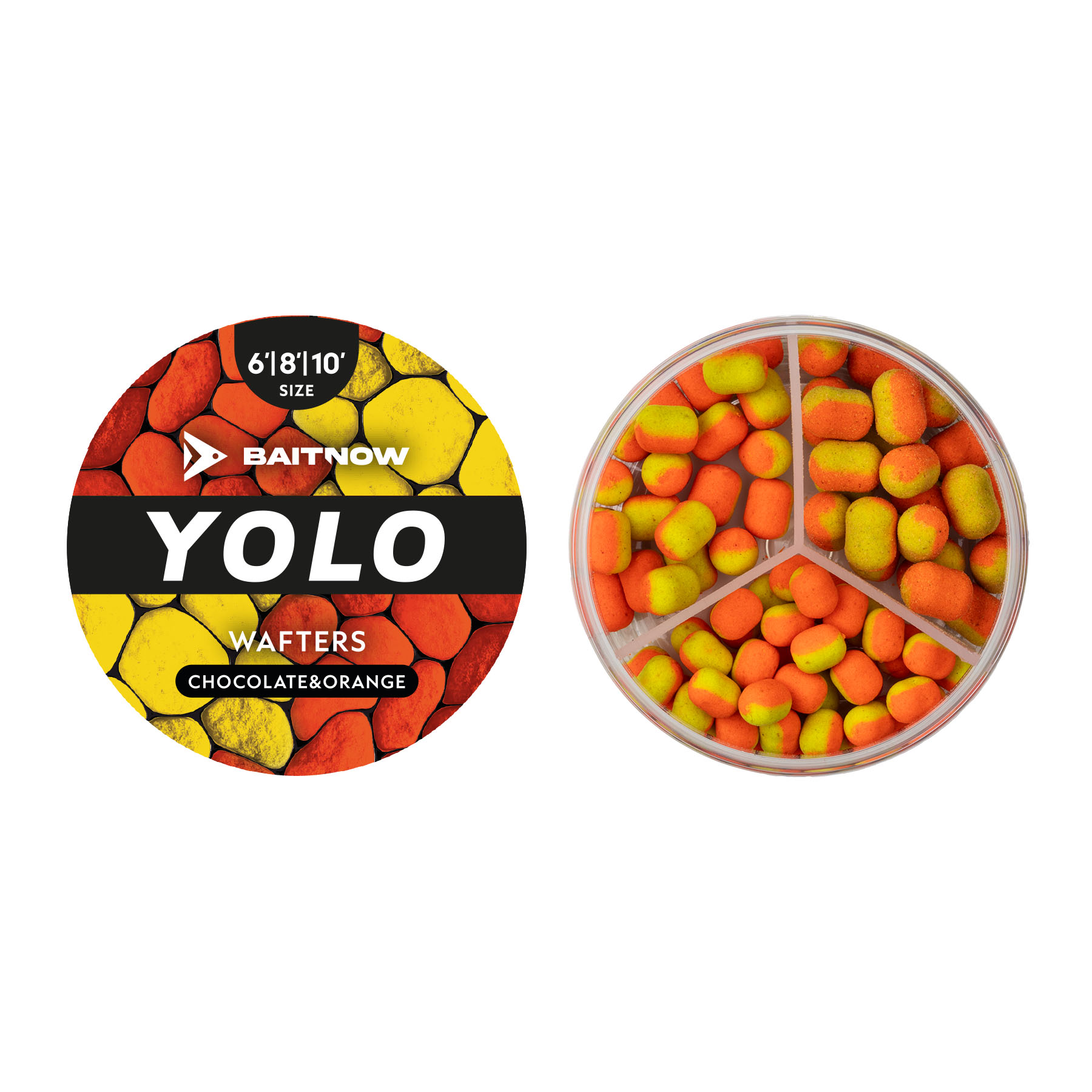 Wafters Method Feeder Baitnow Yolo Orange&yellow Chocolate-orange