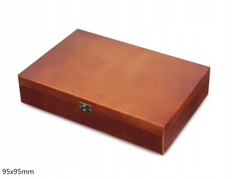 Kufřík Dřevěný Na 30 Mincí Mince 95x95mm