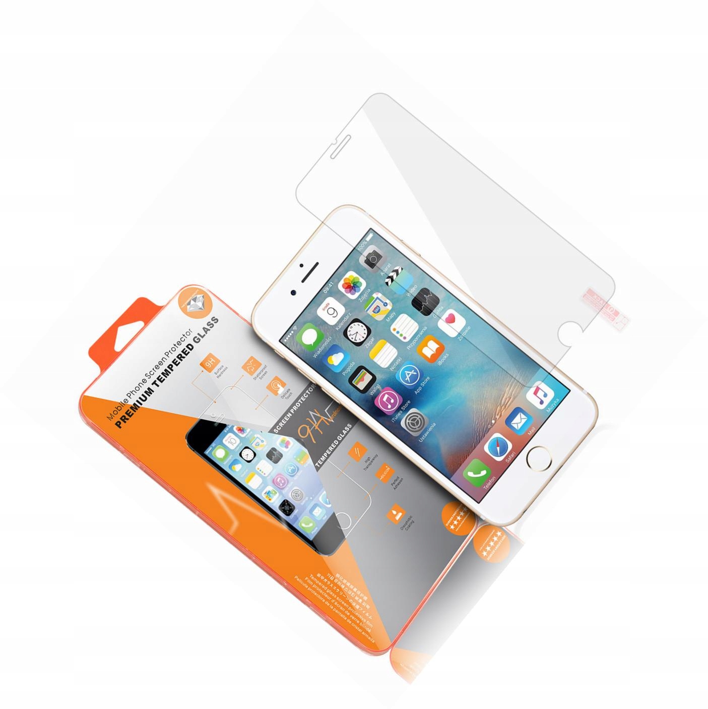 Szkło na ekran do iPhone 6s szyba folia