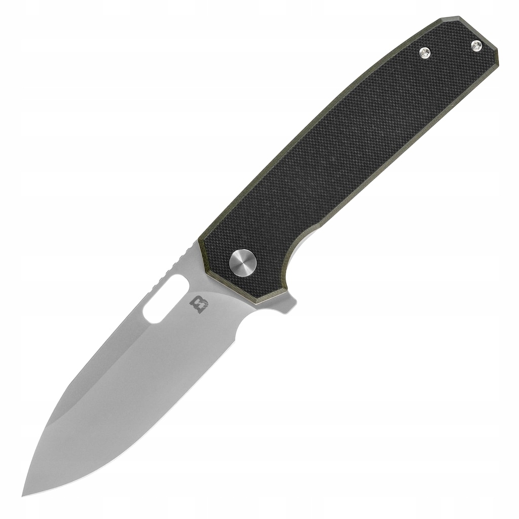 Zavírací Nůž Badger Outdoor D2 Lobo Black s vojenským klipem
