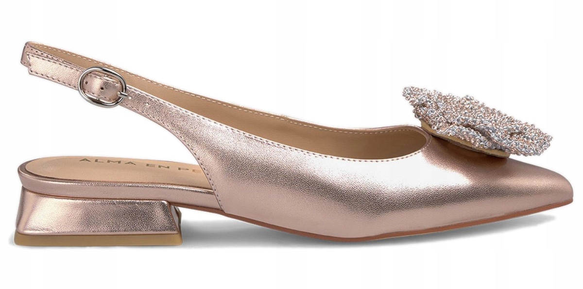 Alma En Pena zlaté dámské elegantní sandály prémiové španělské barvy 37