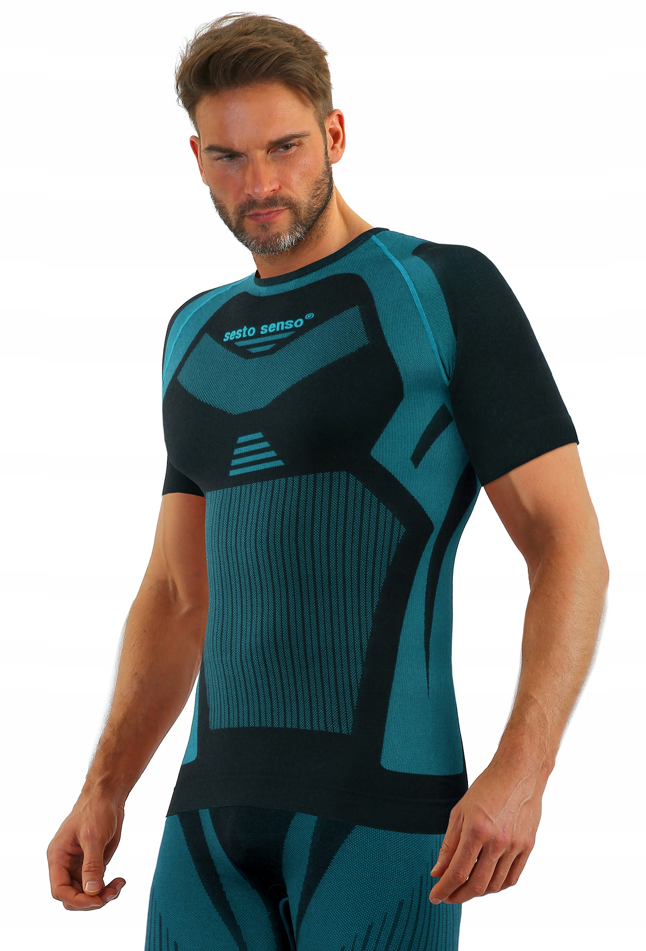 Sesto Senso termoaktywna bielizna męska krótki rękaw XL zielony