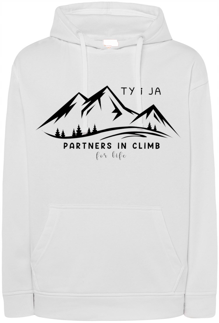 Valentýnská Mikina s potiskem Ty a Já, hory vel. S