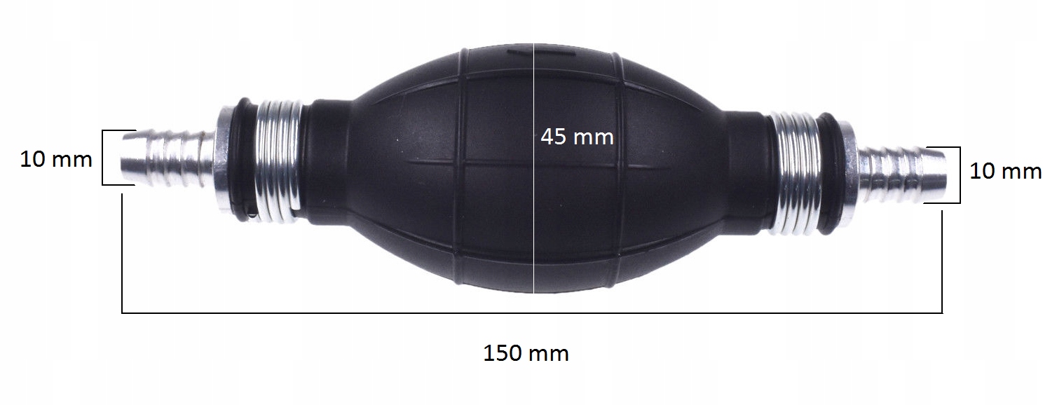 POMPKA PALIWA RĘCZNA GRUSZKA DO OLEJU ZAWÓR 10mm Producent części Inny