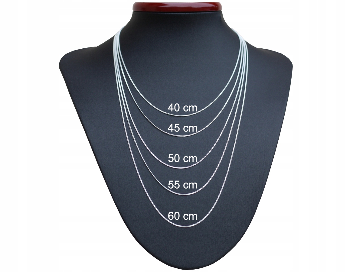 ŁAŃCUSZEK SREBRNY 925 PANCERKA 030 - DŁUGOŚĆ 55cm Długość całkowita 55 cm