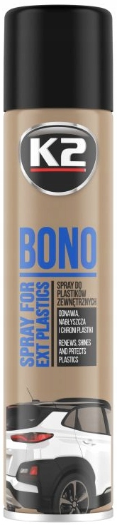 K2 Bono Spray środek do nabłyszczania plastików Czernidło 300 ml