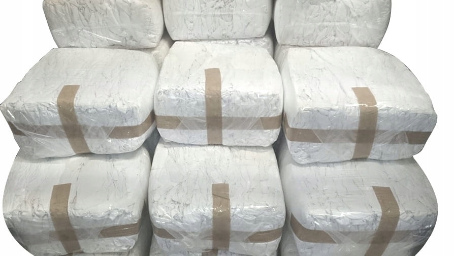 

Czyściwo Bawełniane Białe, Szmatki, Cięte, 10KG