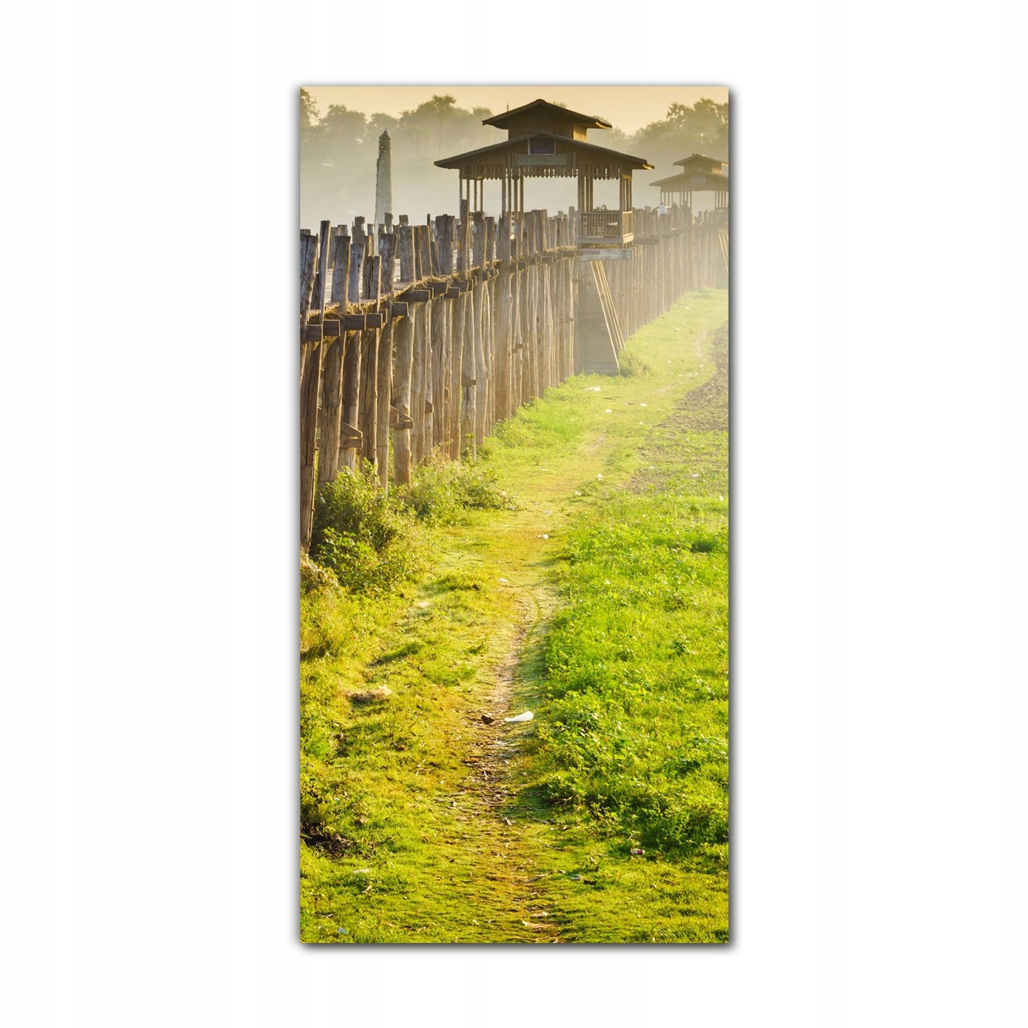

Foto szklane do sypialni 60x120 Most Azja słońce