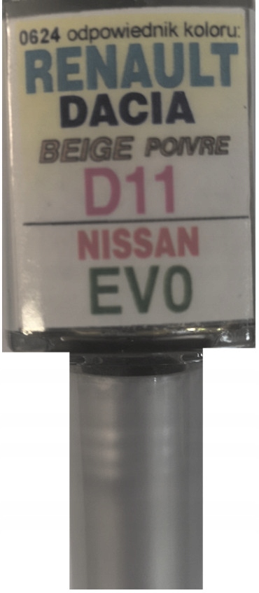 Renault Dacia D11 Beige Poivre Nissan EV0 Lakier Zaprawka Do Rys 10 ML Ara