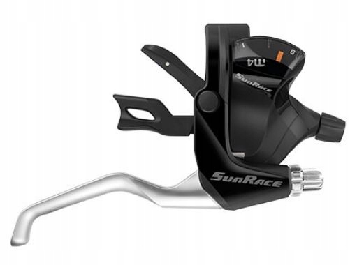 Dźwignie przerzutki i hamulca Sunrace M4 R7/L3