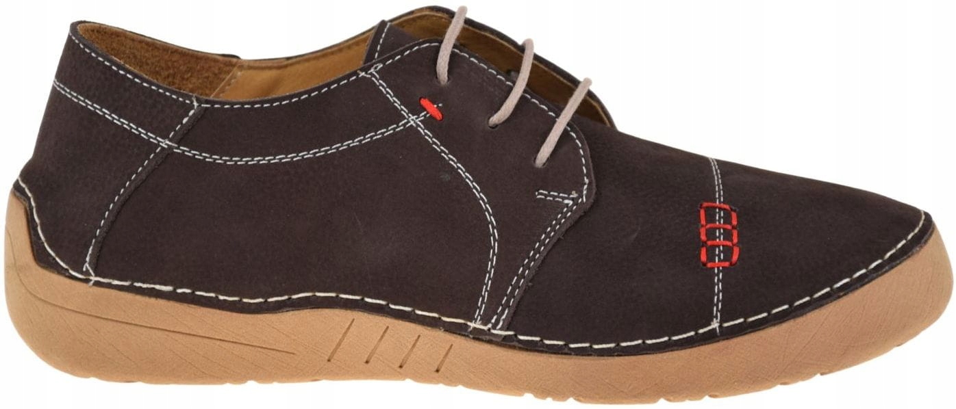 Dámské polobotky barefoot pohodlné kožené Artiker 57C2114 hnědé módní R39