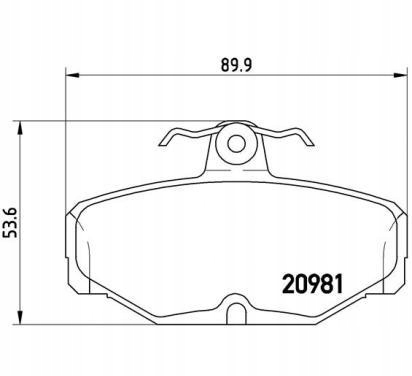 24 018 - ГАЛЬМІВНІ КОЛОДКИ BREMBO AC ACE 01/95 - 10/98 / AC