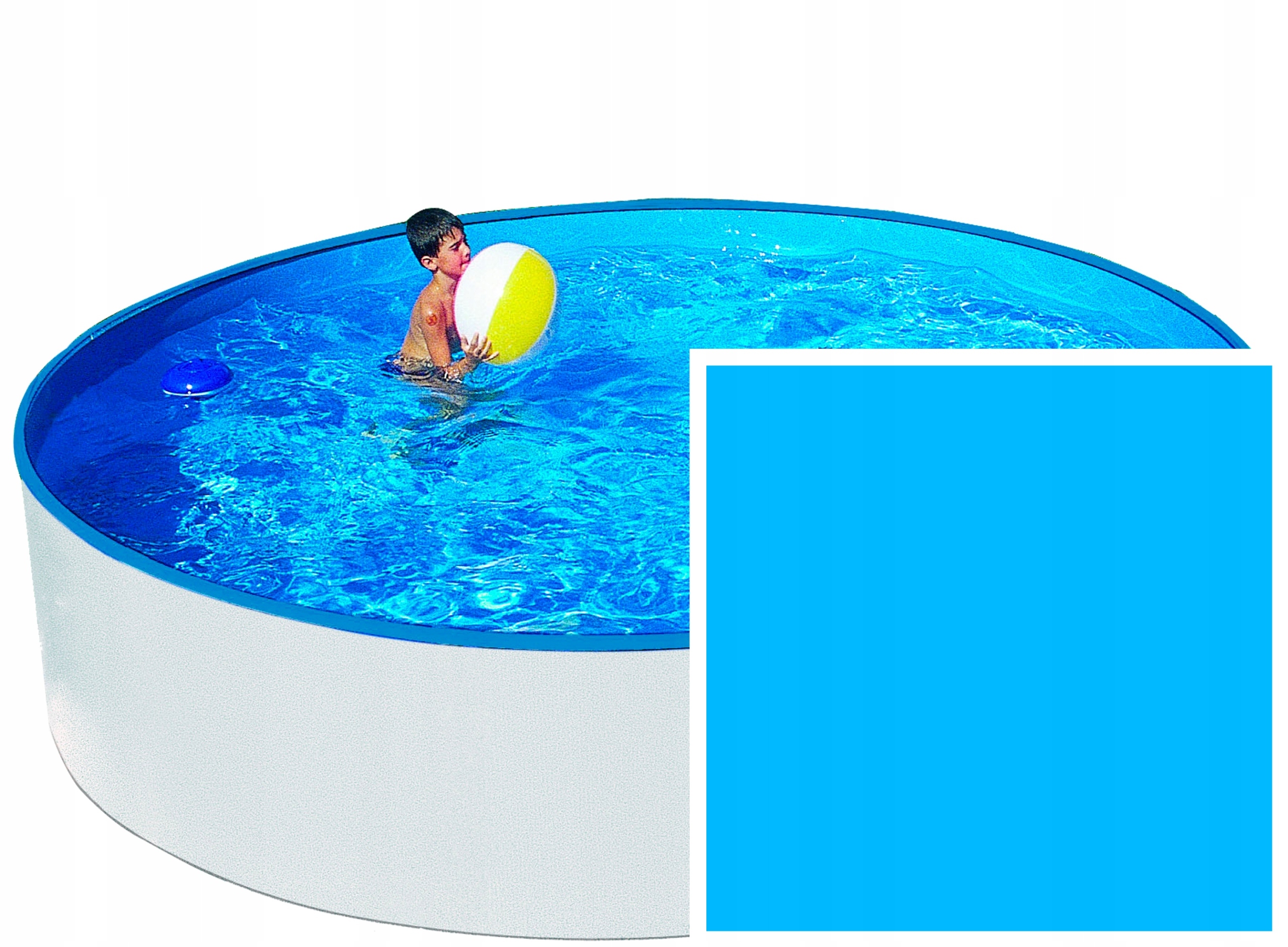 Folia do Basenu Basenowa Wkład PCV 4,6x1,1m BLUE