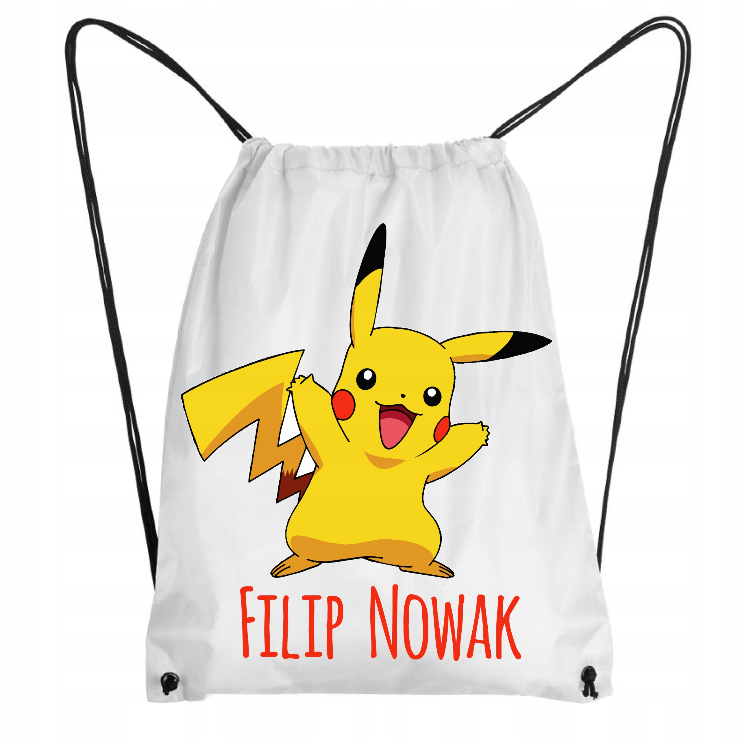 

Worek Plecak do przedszkola Pikachu Imię