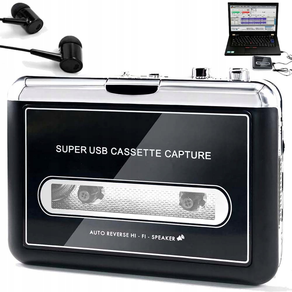 Přenosný Kazetový Stereo Přehrávač, Přenosný Konvertor Pásky Na MP3
