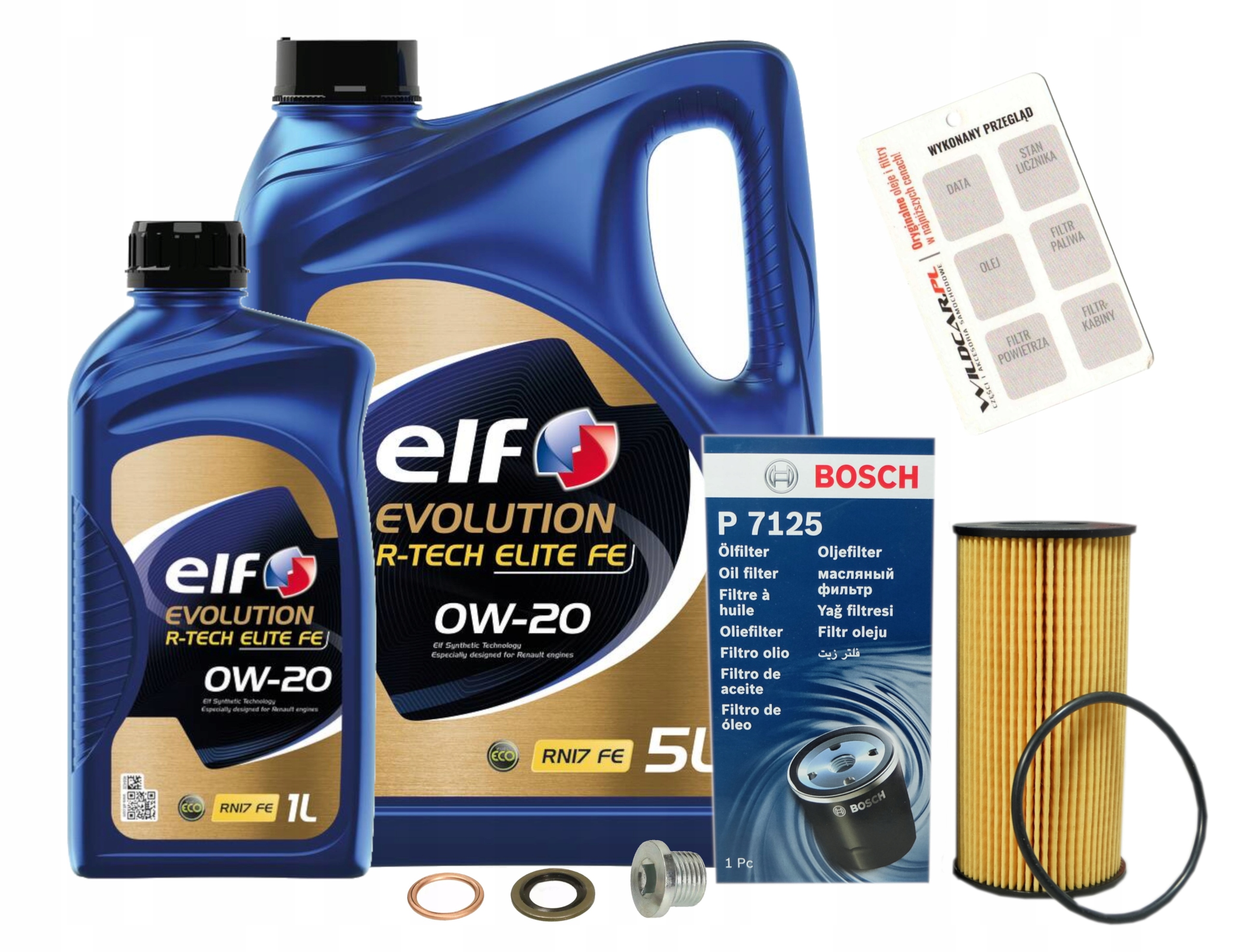 Filtr Bosch F026407125 Olej 0W20 Elf Evolution Full-tech R Fe Renaut 18-