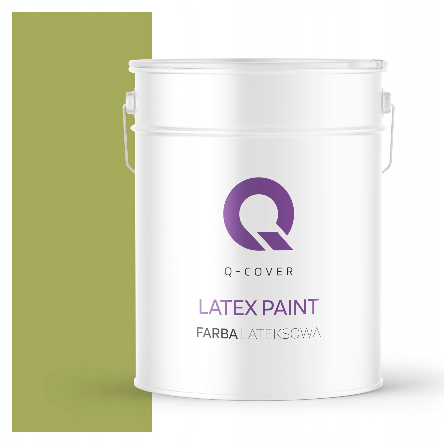 Latexová Farba Na Stenu Hlboká Matná, Trvanlivá 10 L, Farba Hrášková, Tmavá H2437