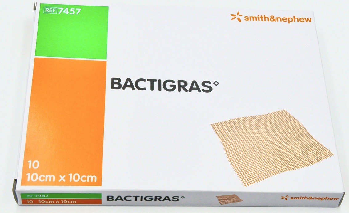 

Bactigras opatrunek z chlorheksydyną 10x10cm 10szt