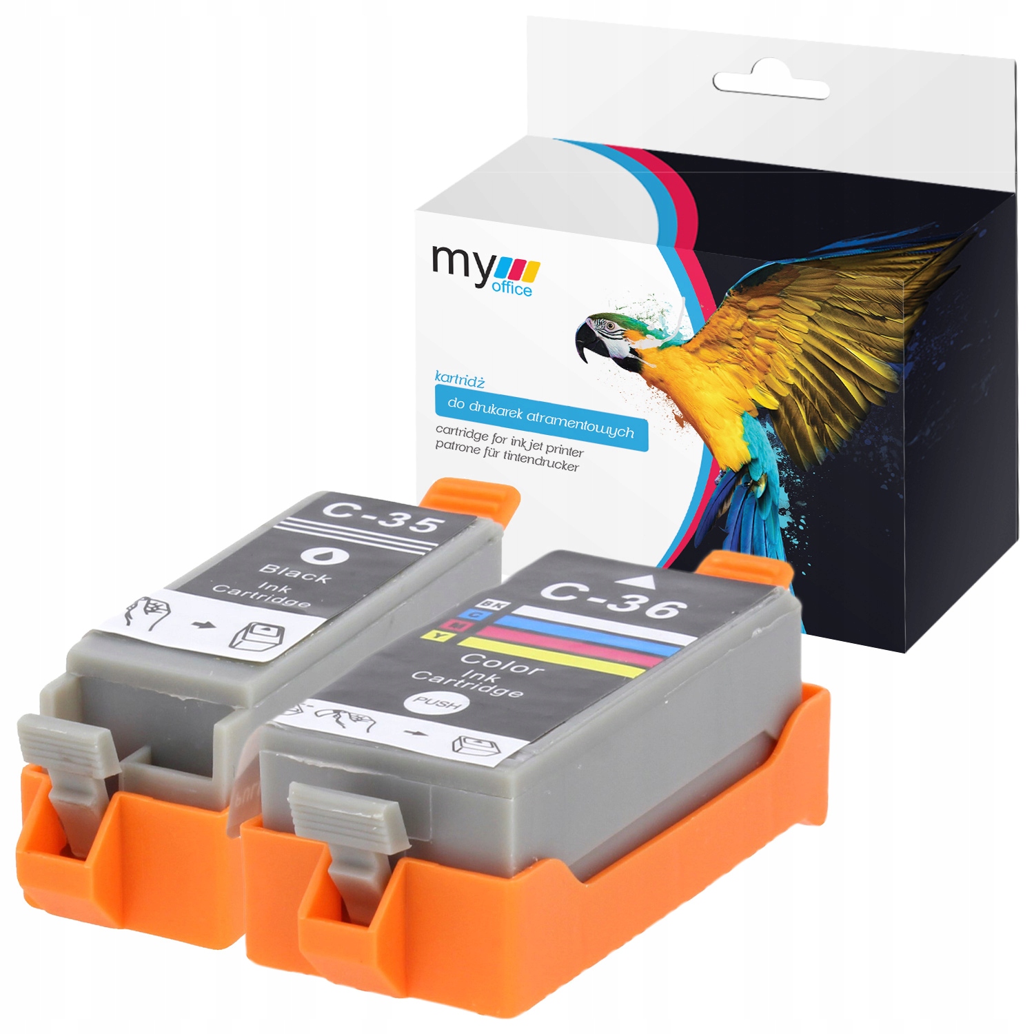 

Zestaw tuszów do Canon PGI35 CLI36 Pixma iP100