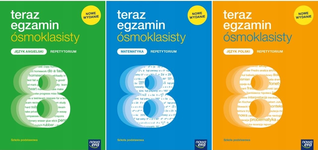 TERAZ EGZAMIN ÓSMOKLASISTY MATEMATYKA POLSKI ANGIE