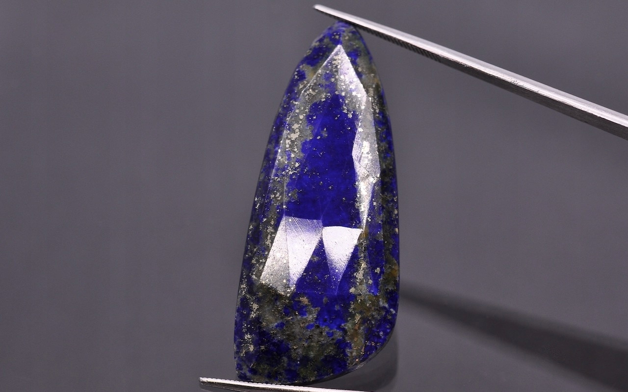 Lapis lazuli rozeta fantazijní 41x17 mm