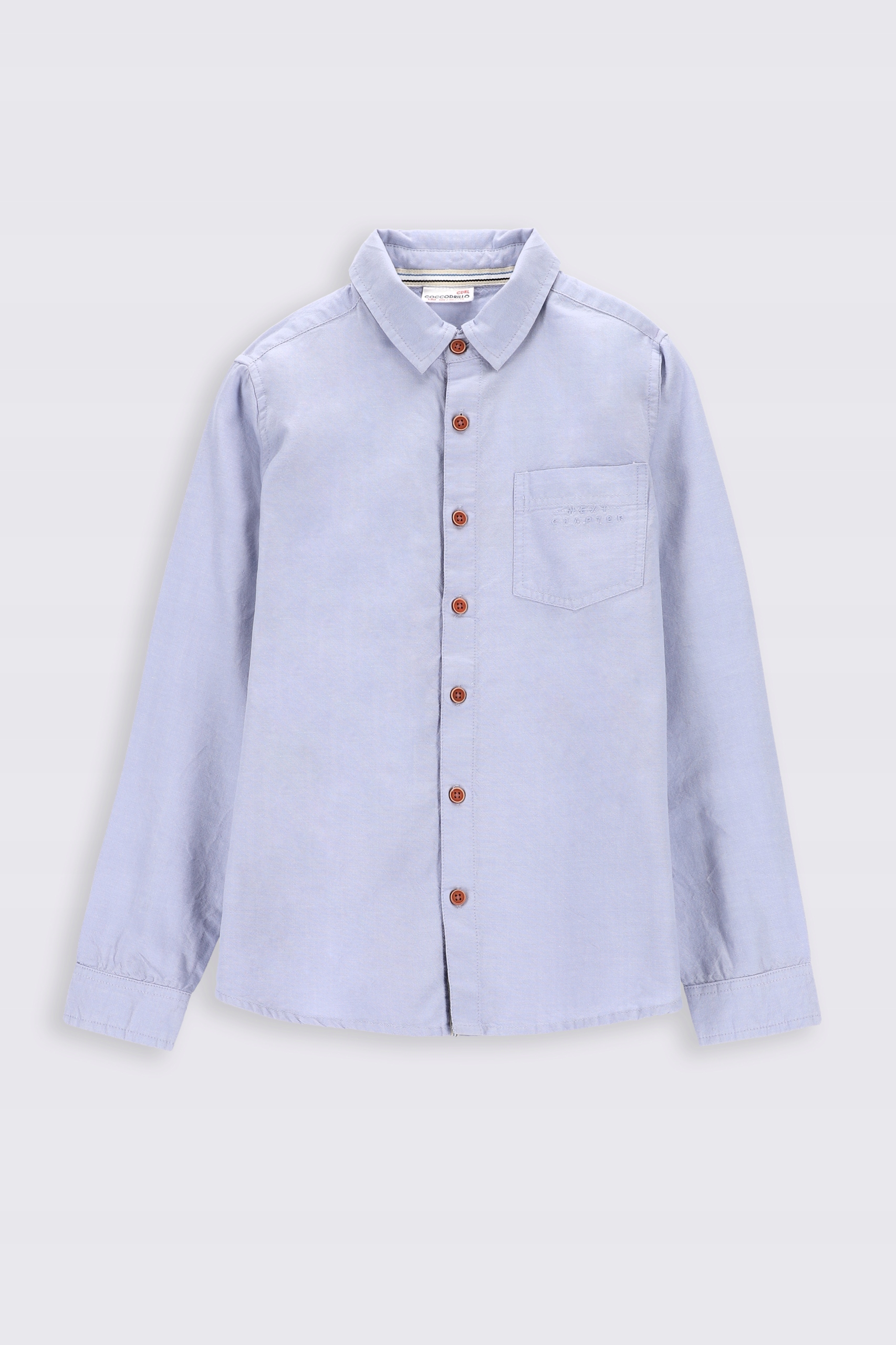 Chłopięca elegancka koszula niebieska 146 Coccodrillo