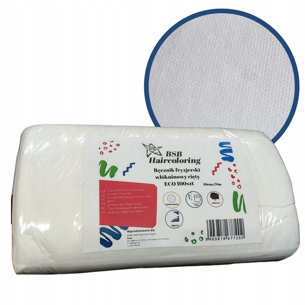 

Jednorazowy ręcznik fryzjerski Soft 70x40 100szt