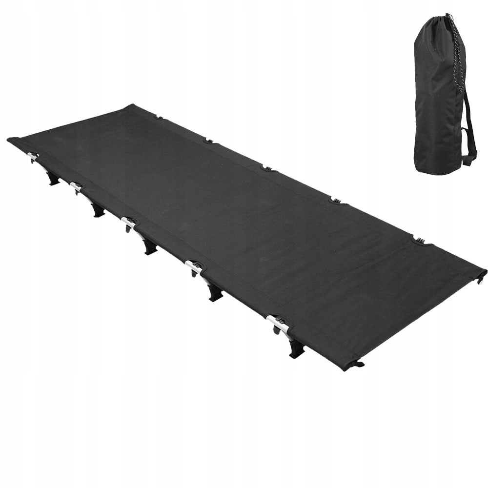 Polní turistické lůžko 190 cm Zahradní Lehátko Oxford 600D 150 kg Hliník