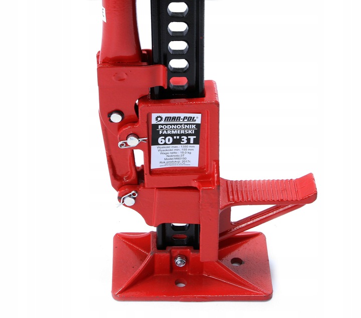 PODNOSNIK FARMERSKI KOLEJOWY HI LIFT 3T 60 LEWAREK Producent code M80150