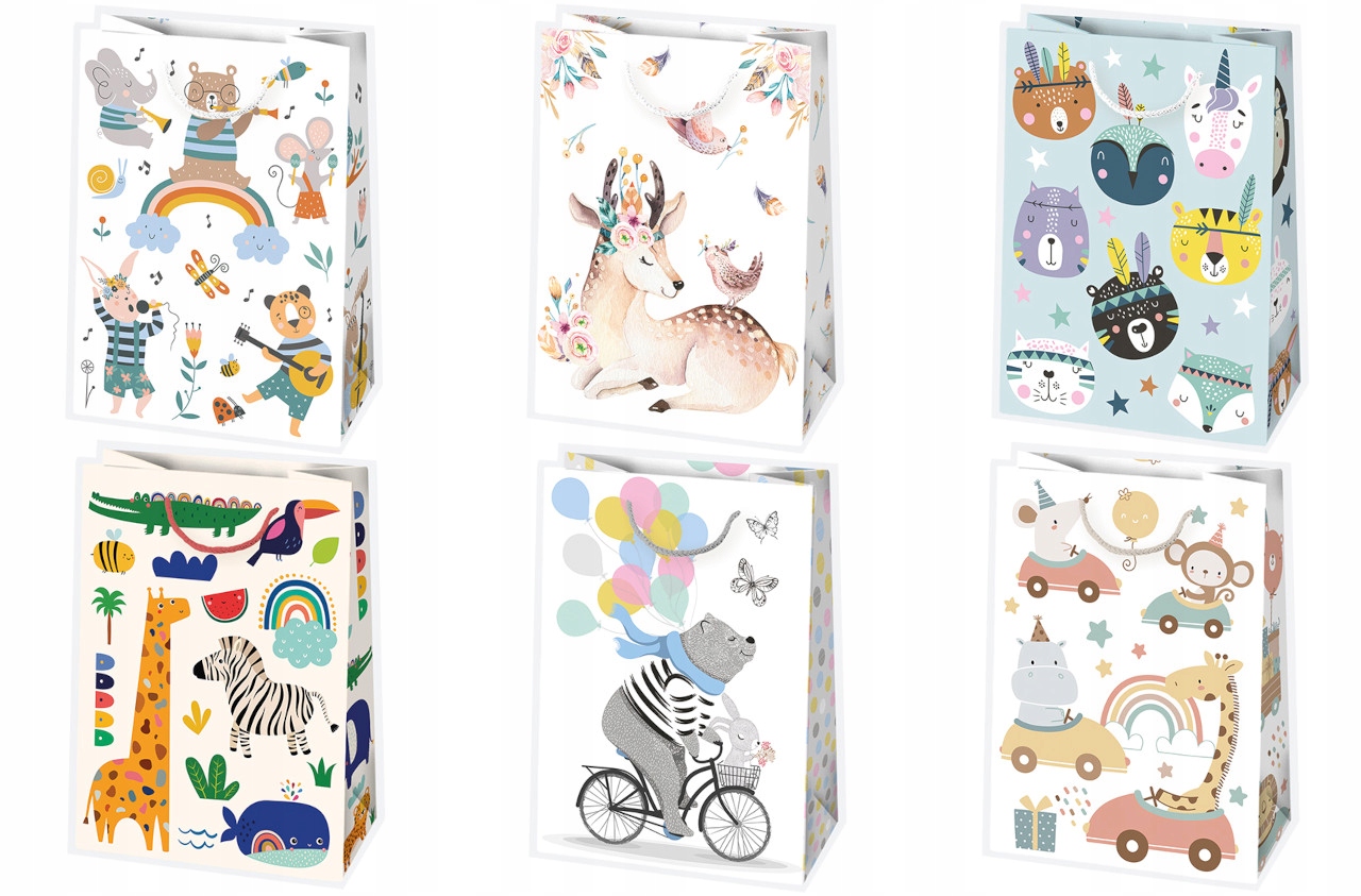 

Torby prezentowe mix 23x11x32 cm/ 1 sztuka