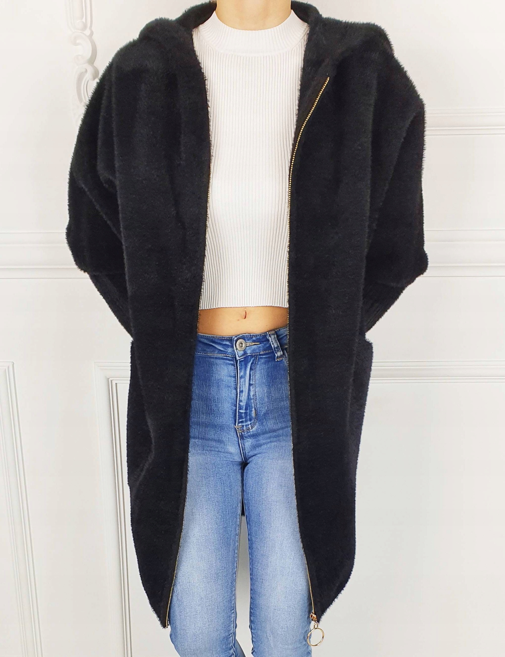 ALPAKA PŁASZCZ DAMSKI WEŁNA KAPTUR KOLORY - ZAMEK Kolekcja wiosna - jesień