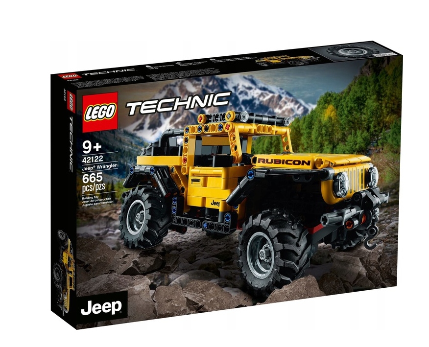 LEGO TECHNICS TERENÓWKA JEEP WRANGLER WYCIĄGARKA Liczba elementów 665 szt.