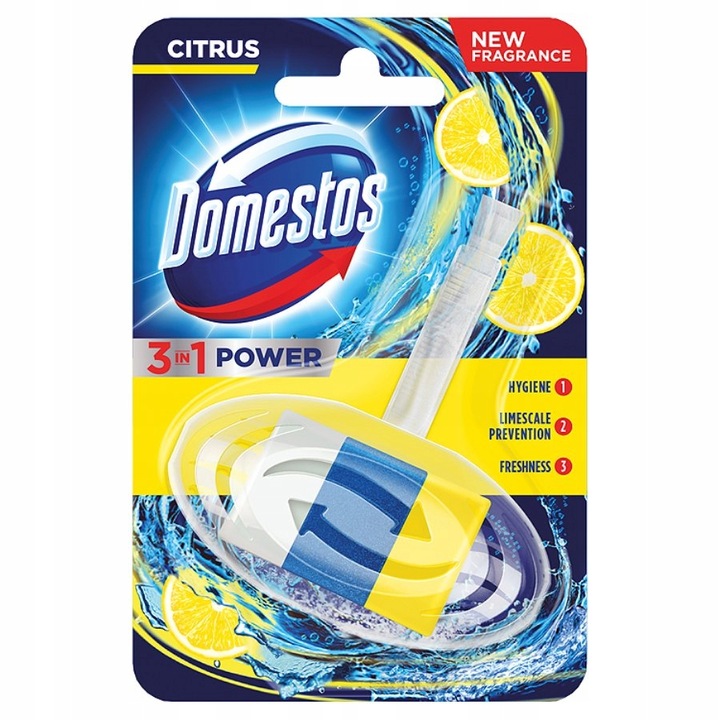 Levně Domestos 3v1 Power Toaletní kostka 40 g Citrus